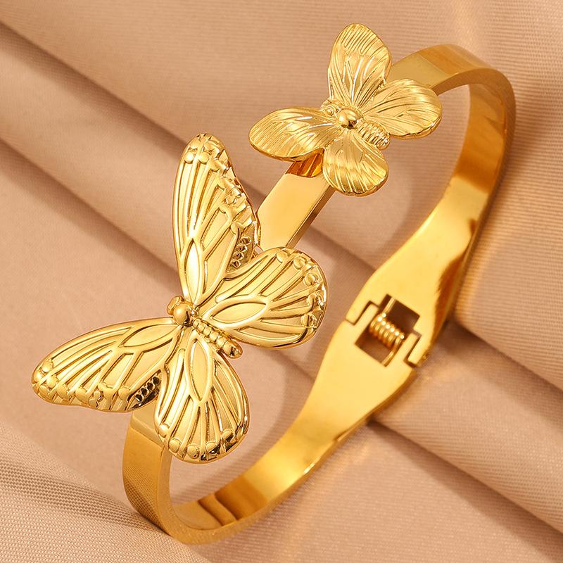 Fashionable Women's Spring Opening Butterfly Shape Exquisite Bracelet Bracelet