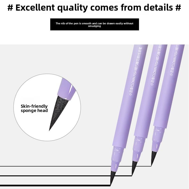 The Carved Eyeliner Liquid Pen Is Long-lasting Waterproof Does Not Fade or Smudge and Is Suitable for Both Thick and Thin Eyeliner
