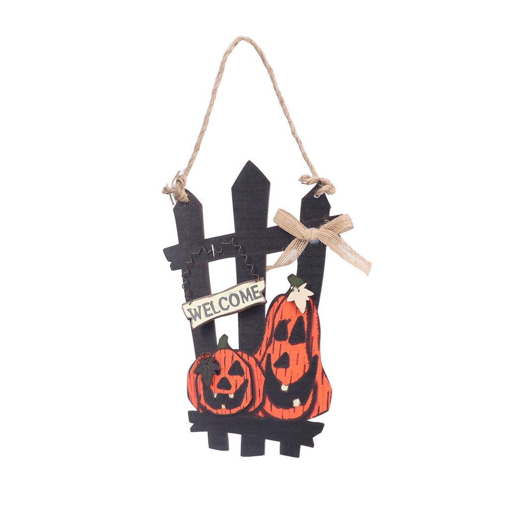   Festival Welcome Sign Wooden Lightweight Convenient Welcome Pendants for Halloween Decorations