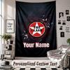 Wall Hanging Tapestry With Custom Name & Text, The Clash Decorative Tapestry For Bedroom