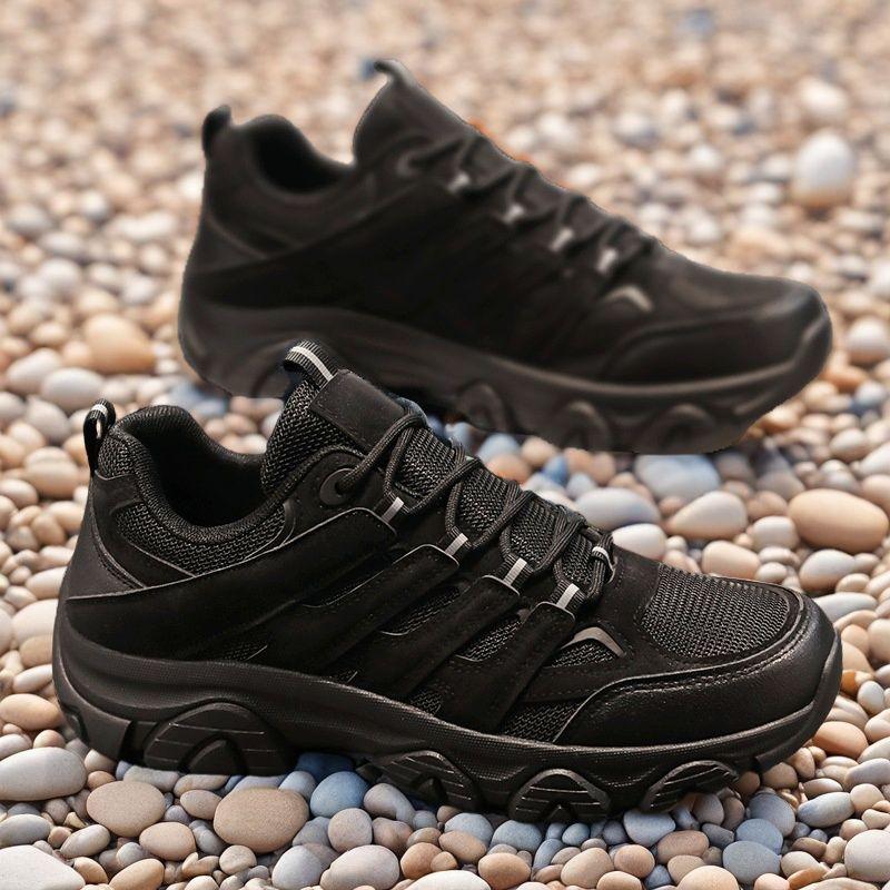 Mens Trekking Shoes, Outside Athletic Shoes, Soft Soled, Anti Slip, Breathable Trekking Shoes, Low Cut Mens Shoes