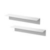 Jitsugyo [Gypsum Board Tweezers and Wood Screws Included] Wall Rack with Magnet W50 [Set of 2] Tower White 1929 X 2