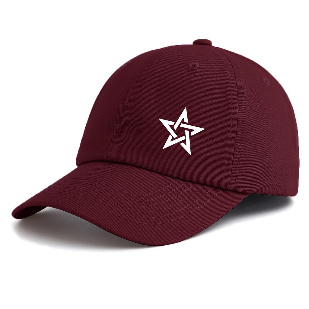 1pc Star Print  Baseball Cap for Adults,  Minimalist Retro Style Casual Soft Adjustable Dad Hat, Perfect As Gift