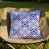 Traditional Blue and White Porcelain Cushion Cover Soft Reversible  Durable Pillow Cover  for Home  Car Daily Comfort
