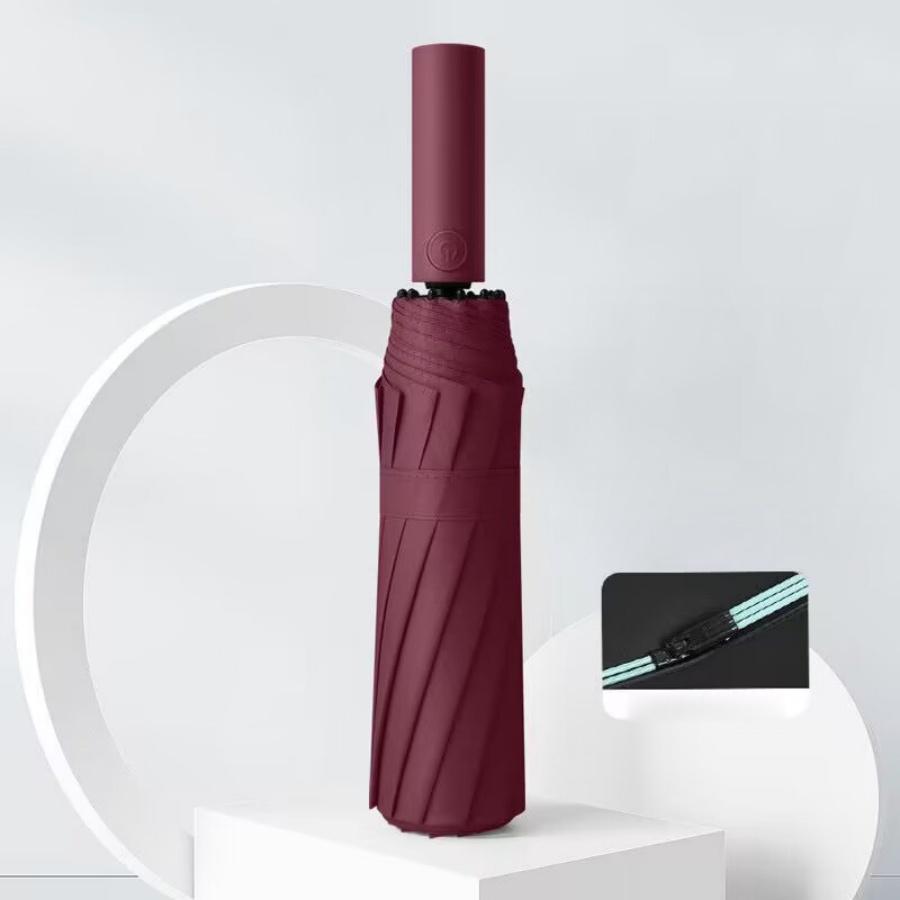 

Reverse Umbrella for Men, Large 105 CM Windproof 60 Bones Automatic Business Folding Umbrella,Sunshade Sunny And Rainy Umbrella червоний