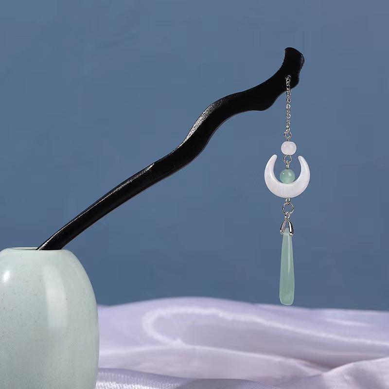 Women's 2026 Spring/Summer Chinese Tassel Alloy Hairpin - Qipao Hair Accessories