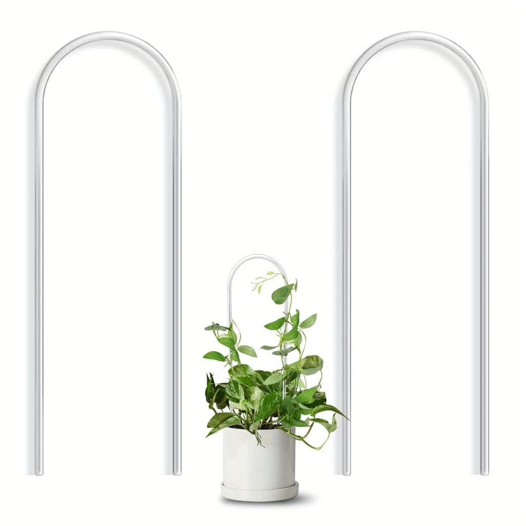 A Top Quality U-shaped Acrylic Plant Climbing Frame, Transparent and Durable, Suitable for Indoor Vine and Flower Pot Support