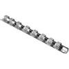 Socket Rails Organizer Socket Organizer Tray, Carbon Steel 8 Socket Rack Storage Divider Rail Tray Holder Shelf Stand Tool Organizer(1/2")