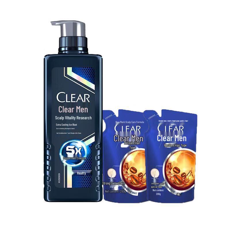 Набор мужского шампуня против перхоти Clear Cool Mint
