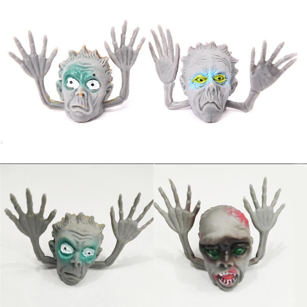 6 Halloween Ghost Finger Covers, Trick Party Mini Toys, Fashionable And Funny Entertainment Interactive Toys.