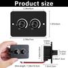 Dual Rotary 12V LED Dimmer Switch 60W PWM Control with Silent Operation Plastic LED Dimmer Tool For Car Van Lighting