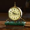household clock pendulum  Desktop desk clock marble light luxury retro American and European clock ornament
