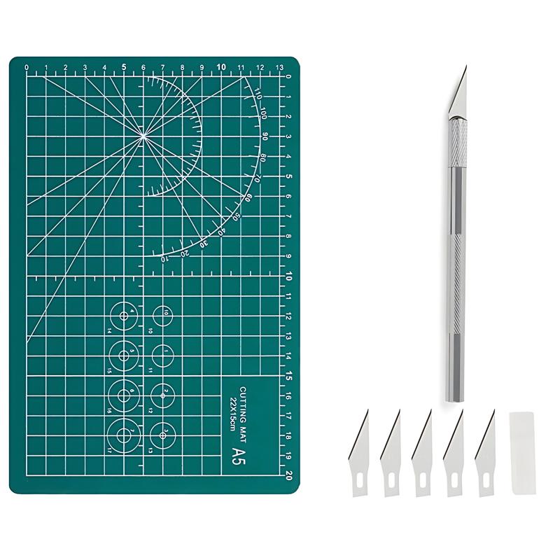 

2025 Новый набор для творчества A4 A5 Размер коврик для резки Гравировка Ручка Нож с лезвиями DIY Скрапбукинг Инструмент Художник Дизайнер Любители творчества ZYF