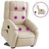 VidaXL Fauteuil Inclinable de Massage Électrique, Chaise de Relaxation avec Dossier et Repose-pied Réglables, Siège de Salon 3205247