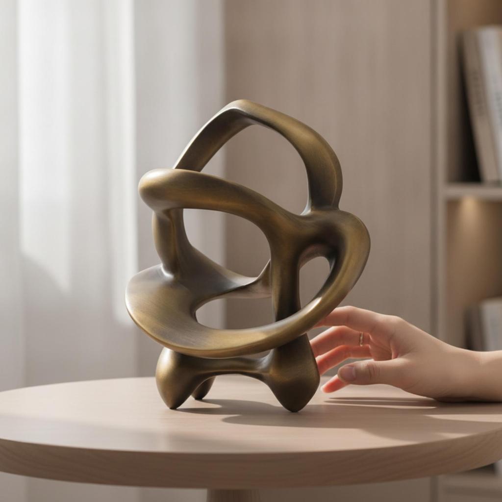 Abstract Sculpture Modern Tabletop Decorative for Office