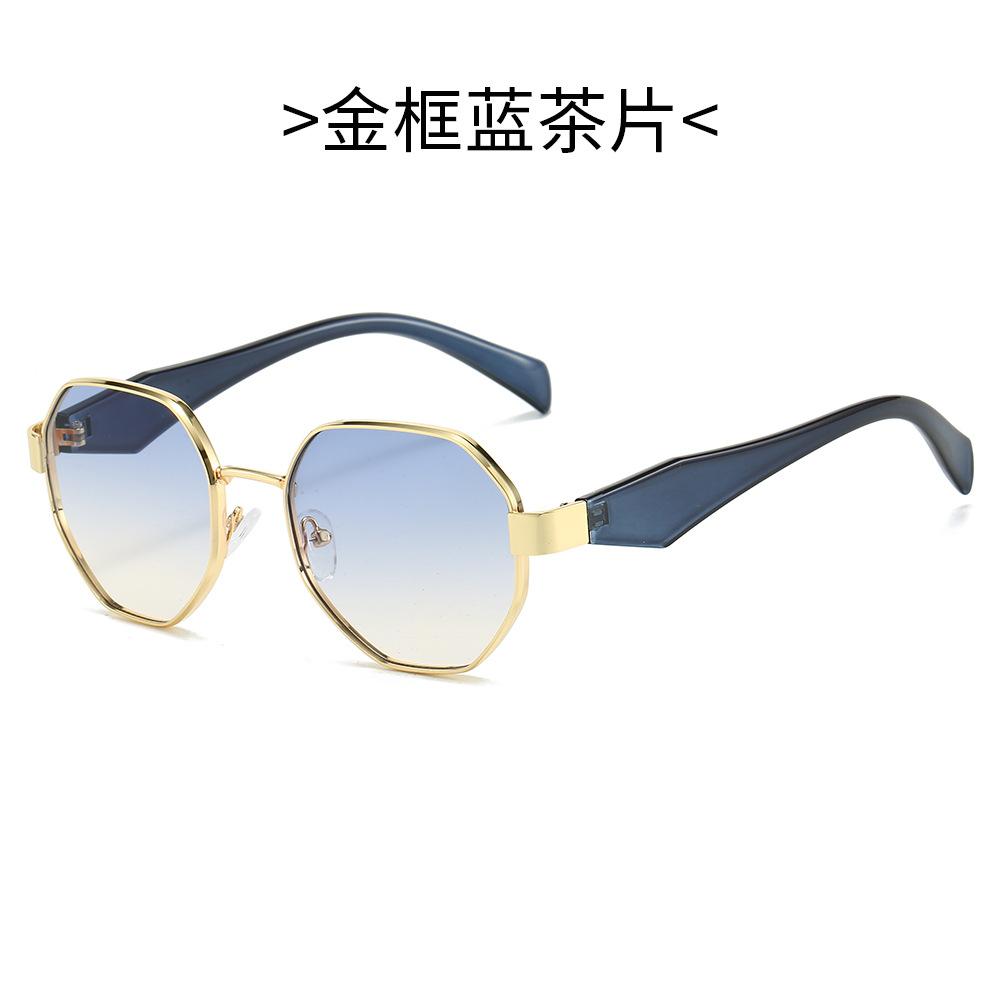 Trendy Polygon Metal Sunglasses For Women & Men New Fashion Glasses With Decorative Elements Stylish Shades For Every Occasion