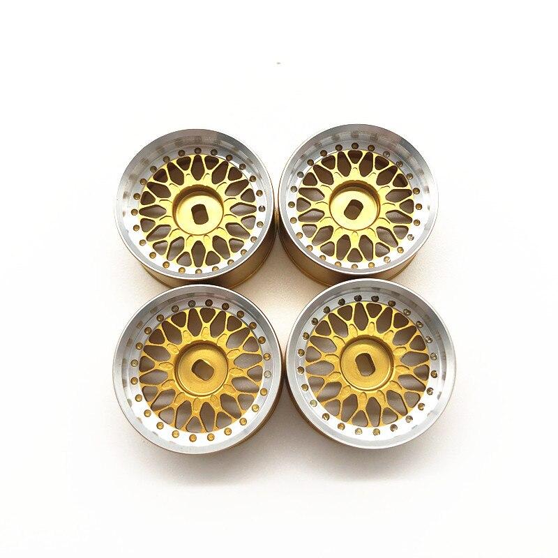 

4шт 22мм Металеві колеса маточини для Kyosho 1/28 MINI Q HGD1 MINI D MINI Z Пульт дистанційного керування Drift Car