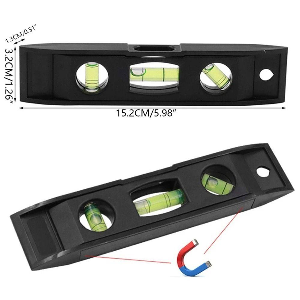 Vertical Spirit Level Gradienter Horizontal Ruler Mini 3 Bubble Level  Measuring Ruler