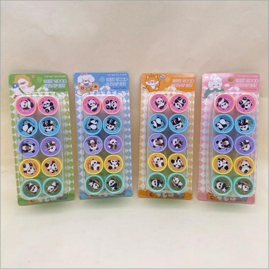 Capybara Cartoon Stamp Set - 10-Piece Fun & Creative Toy for Kids and Students