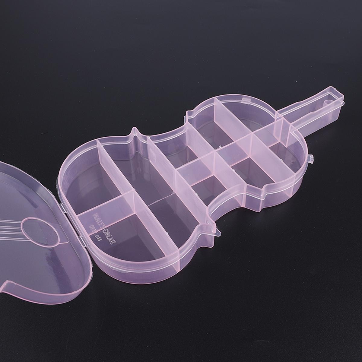 ПВХ Отделения Регулируемый Практичный Бокс для Хранения Гитары Бокс для Колец с Бусинами Органайзер для Презентации Ювелирных Изделий 11*21.5*2.5CM 1PC