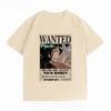 Unisexs Clothing New 100 Cotton Breathable Summer TShirt One Piece Nico Robin Wanted Print Casual Streetwear Unisexs Tops