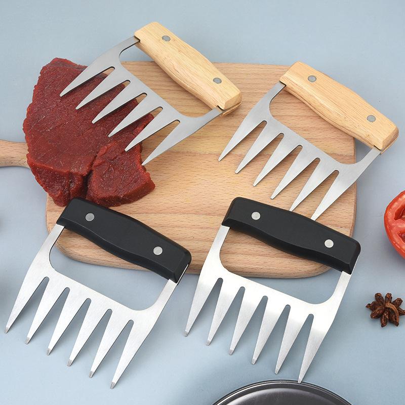 Manual Meat Shredder Fork Bear Claws BBQ Clamp Pulled Pork Roasting Tool Useful Kitchen Outdoor Picnic Accessory