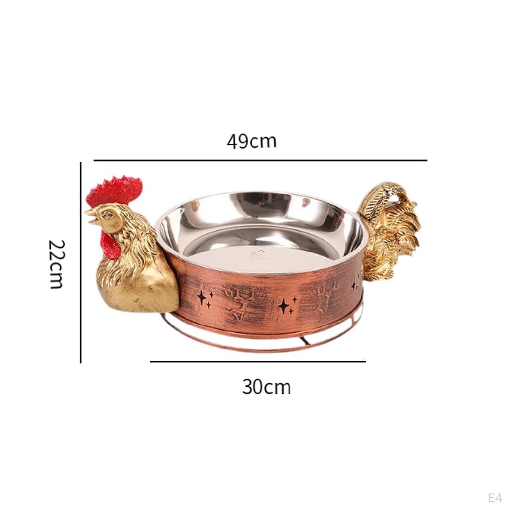Chicken Dry Pot Buffet Food Warmer Cooking Creative Quick Heating Themed Cookware