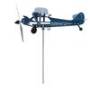 Flugzeug Wetterfahne Dekorative Windskulptur 3D Metall Windmühle für Außen Garten Hof
