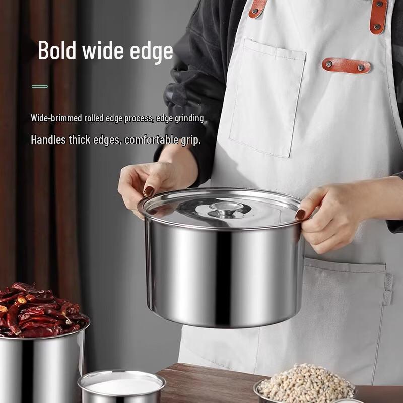 Jing Ling Xin 304 Stainless Steel Condiment Jar with Lid