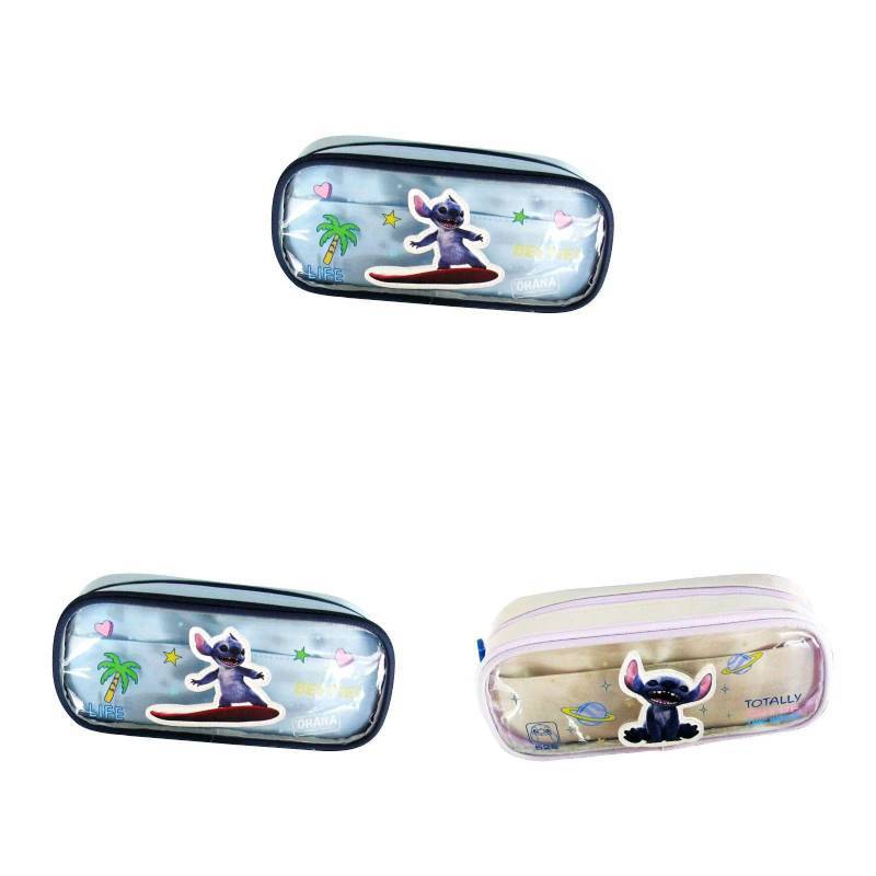 Lilo Stitch Kids Pencil Case With Pvc Polyester Material For Girls School Supplies