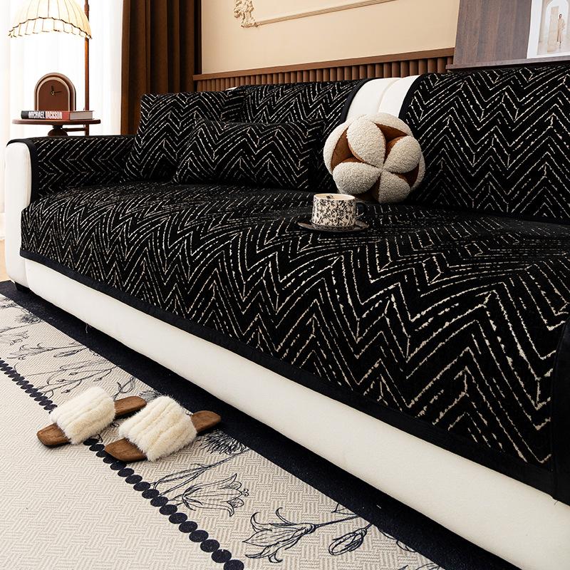 French retro sofa cushion is universal in all seasons, simple and high-end non-slip sofa seat cushion, sofa cover cover cloth towel