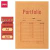 Deli A4 Thick Kraft Paper String-Tie File Folder