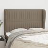 Vidaxl Wingback Headboard, Taupe, 147X23X118/128 Cm, Fabric