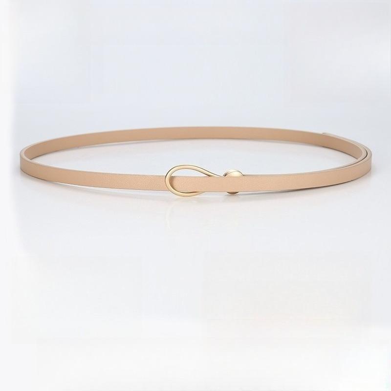 Korean-Style Fashionable and Versatile Slim Waist Belt for Women – Knotted Decorative Leather Belt for Dresses and Sweaters