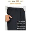 Romon Men's Elastic Waist Straight Leg Pants