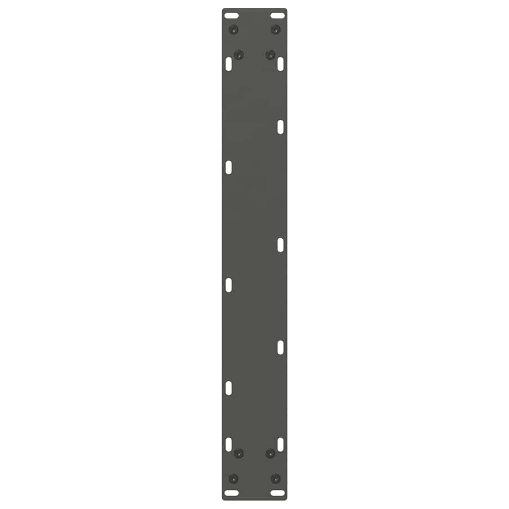 Vidaxl Coffee Table Legs, 2 Pcs, Anthracite, 70X(72-73) Cm, Steel