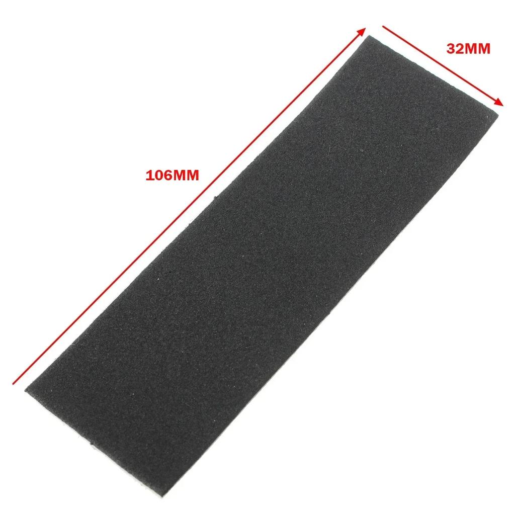 Foam Grip Tape Stickers 12PCS Black Wooden Fingerboard Deck Uncut Tape Stickers