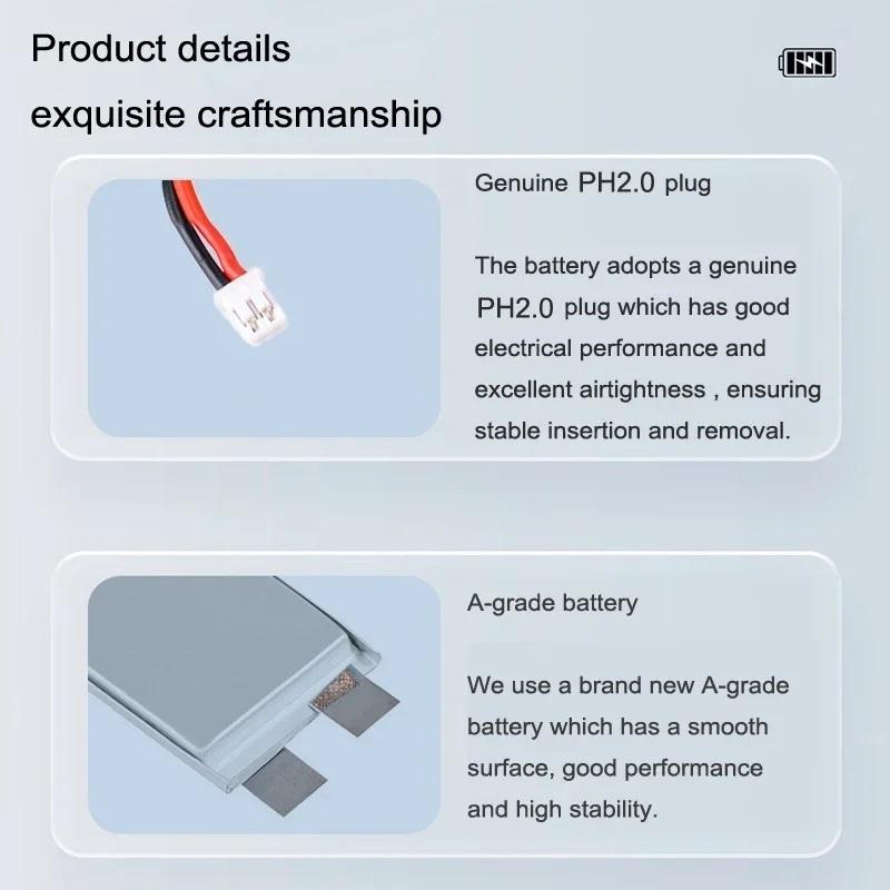 New Upgrade 902025 3.7V 330mAh PH2.0 Mini Drone Battery For Mini RC Quadcopter RC Car Mini RC Toys Parts Battery with Charger