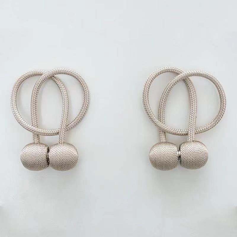 Magnetic Curtain Tieback Earphone Holder Rope Strap Hook Accessories