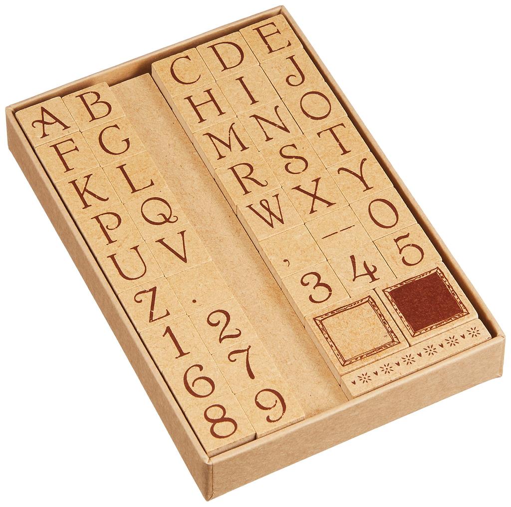 Stamp Studio Love Ornament ABC Eco Stamp, Stamp, Small, Wood, K2-06