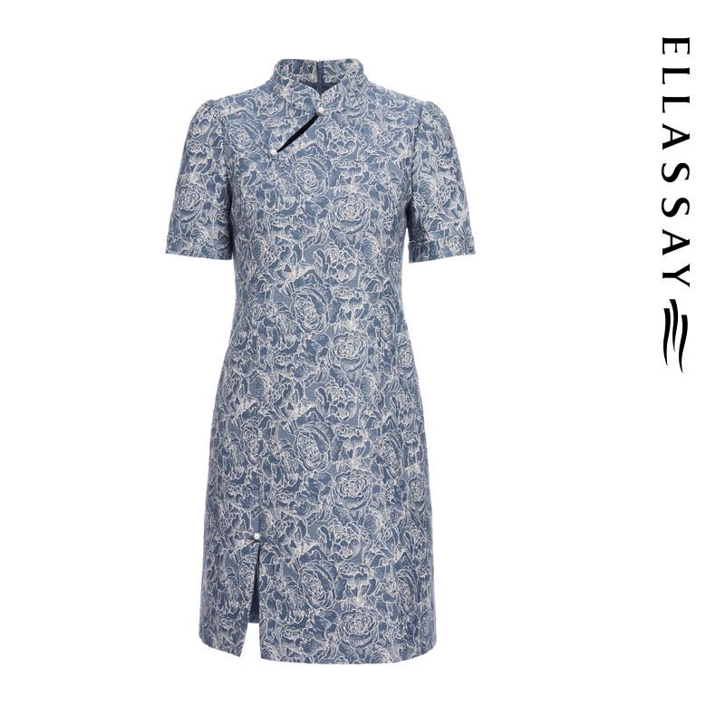 ELLASSAY Women's New Chinese Style Cheongsam Dress