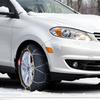 2PCS Snow Chains Manganese Alloy Steel Traction Tire Snow Chains Silver