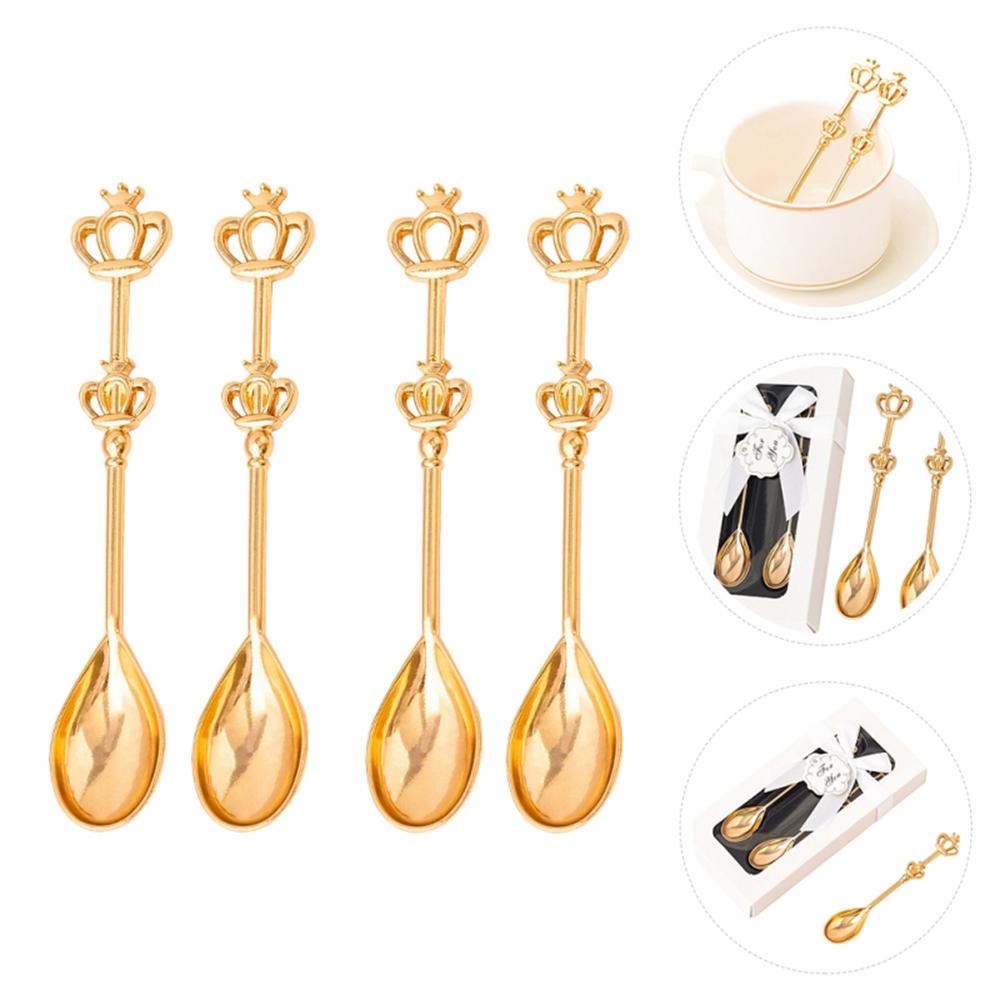 Crown Bar Dessert Tool Souvenir Stirring Scoop Coffee Spoon Tableware Tea Spoon Kitchen Supplies