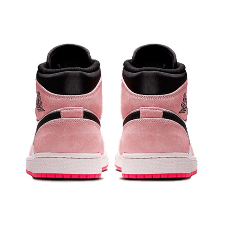 Air Jordan 1 Mid SE Crimson Tint Unisex Sneakers Pink Black-Sail-Hyper-Pink 852542-801