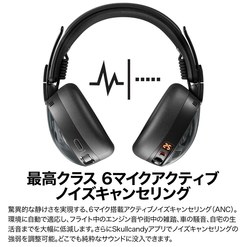 Official Skullcandy Store Aviator 900 ANC THX Spatial Audio + Head Tracking 6-Mic Active Noise Cancelling Wireless Headphones with External Sound