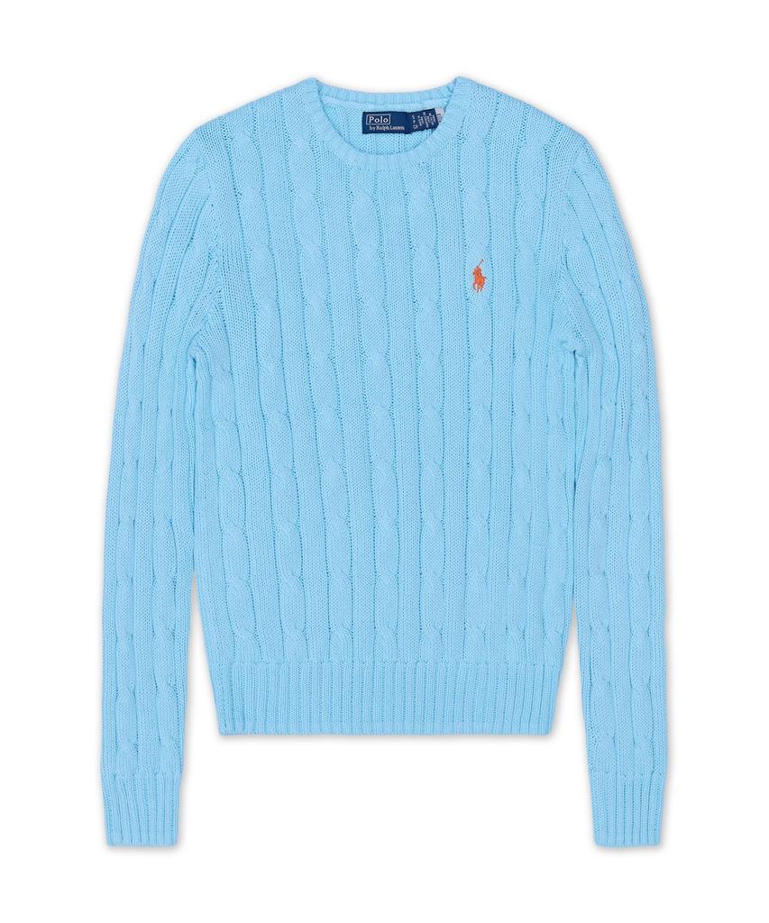 POLO RALPH LAUREN Cable Knit Cotton Crew Neck Sweater