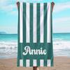 Personalized Striped Beach Towel Microfiber Towel Thin Quick Dry Absorbent for Beach Swimming Yoga Bath Sports