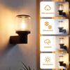 Applique d'extérieur NETTLIFE - culot E27, noire, étanche IP65, adaptée aux murs de maison, balcons et couloirs, 40 W MAX, modèle 5