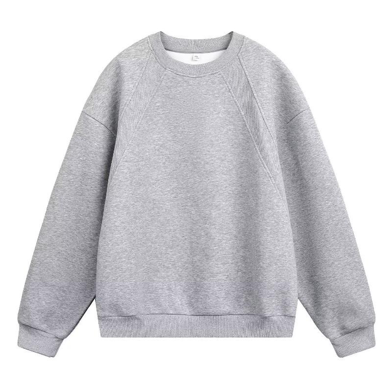 Men S Boxy Fit Crew Neck Long Sleeve Casual Sweatshirt For Spring Autumn