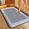 Simple flannel bathroom mat furry shower room non-slip floor mat thick sponge toilet absorbent floor mat bedroom door mat